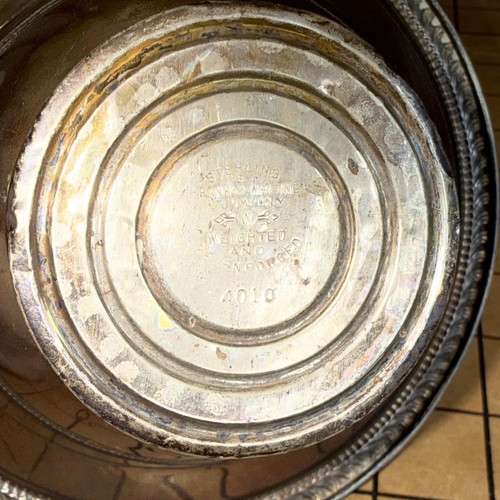 Sterling By Rank M Whiting Weighted And Re Enforced Nut Candy Finish Bowl 4010 - Afbeelding 13 van 23