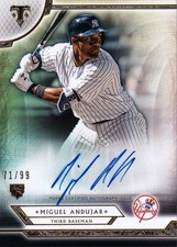 2018 Topps Triple Threads Miguel Andujar Rookie Auto /99 Yankees