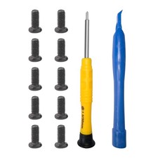 10Pcs Key Fob Screw with Repair Kit,Replacement Part M2 x 5mm, Black