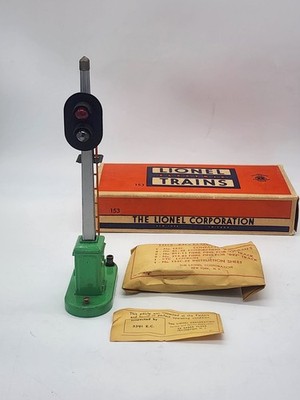 Lionel No. 153 Automatic Block Signal & Control Vintage Complete Box Accessories