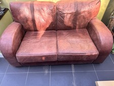 Ponsford 2 Seater Leather Sofa & Armchair **COLLECTION - SHEFFIELD**