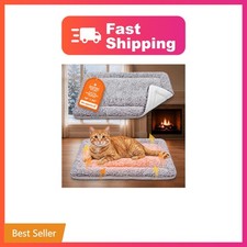 WanpeeGoo Self Warming Cat Bed Gray 18x24 Inch