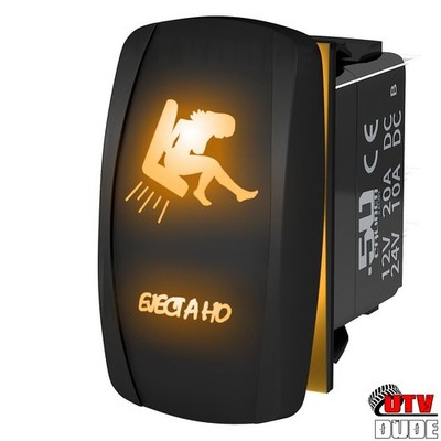 12V Rocker Switch ''Eject A Ho'' Mudflap Girl UTV RZR Teryx Maverick X3 YXZ1000R