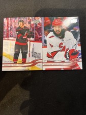 Carolina Hurricanes 2025-26 Upper Deck Series 1 - 2 Card Lot NM No Duplicates