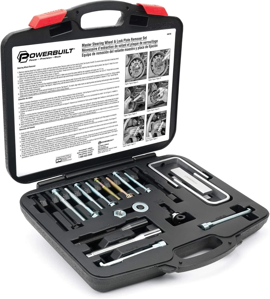 方向盘和锁板拉拔器套件 - 16 件套 — 第 3/4 张图片