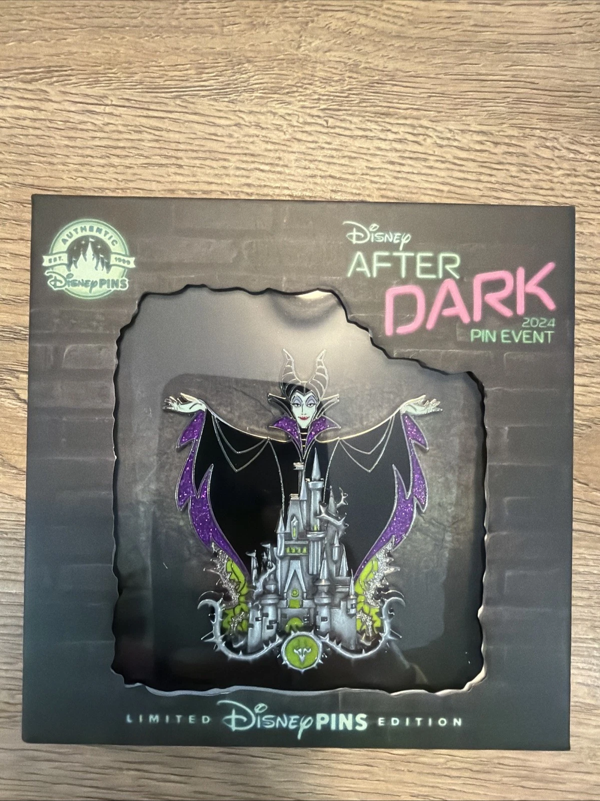 2024 Disney After Dark Pin Event Maleficent Castle Jumbo Pin LE 500 Villains