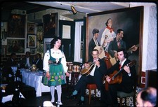 35mm Slide - Singer & Musicians at Adega Machado, Lisbon Portugal 1974