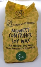 100% Midwest Soy Container Wax by American Soy Organics (5 Pound Bag)