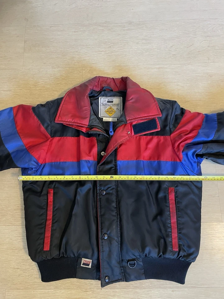 Vintage Mustang Snowmobile Jacket META Buoyant Snowmobile Wear Men’s Size Large - Image 4 of 4