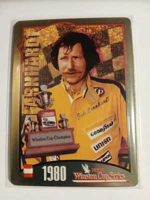 1995 Metallic Impressions Dale Earnhardt Metal Collector Card 1980 (b)