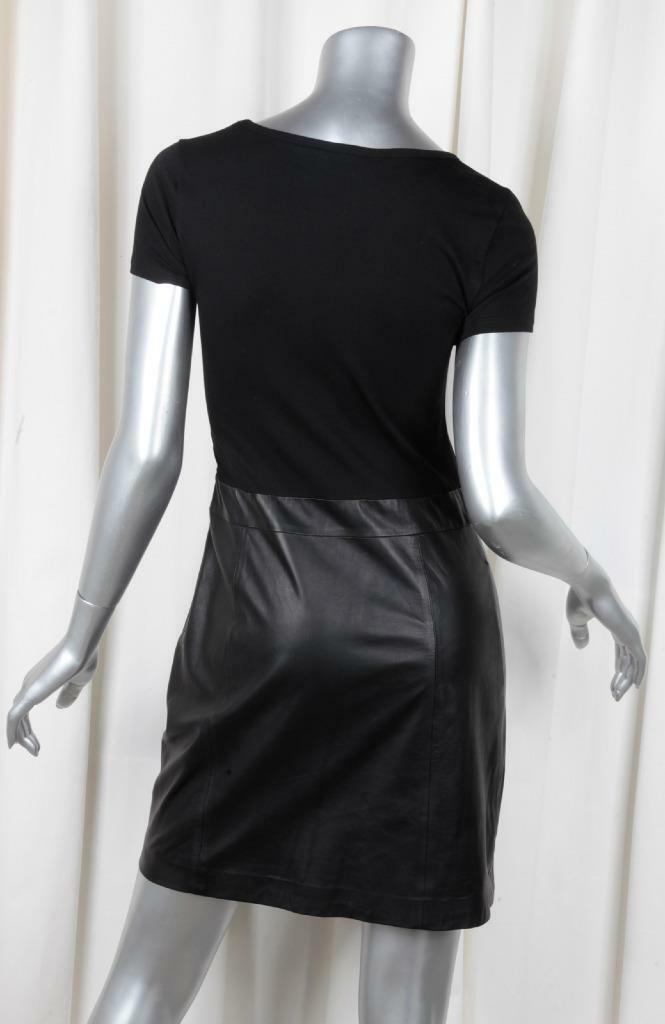 theory black leather dress Theory Official Site
