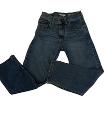 Wrangler Jeans Boys Youth 8 Slim Blue Denim Straight Leg Classic 22 w x 21 L