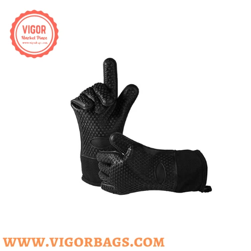 Silicone Baking gloves waterproof & Oven BBQ Grill Gloves 932°F Heat Resistant G