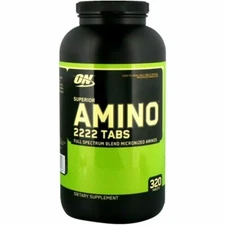 Optimum Nutrition Superior Amino 2222 Tablets, Essential Amino Acids - 320 Count