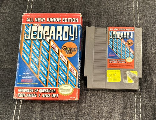 Jeopardy Junior Edition Nintendo NES ~ In Original Box! ~ Fast Shipping! ~ LQQK