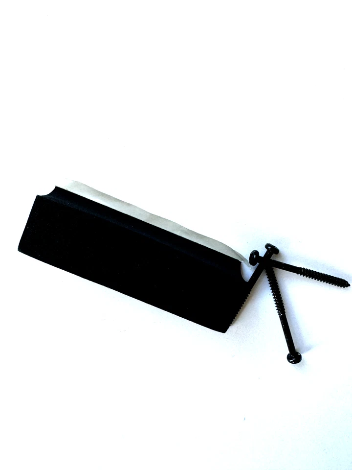 Pastilla de barra de jabón Johnny Eleca para bajo eléctrico de 4 cuerdas, puente, negro, PBB-4B-B Foto 3 de 4