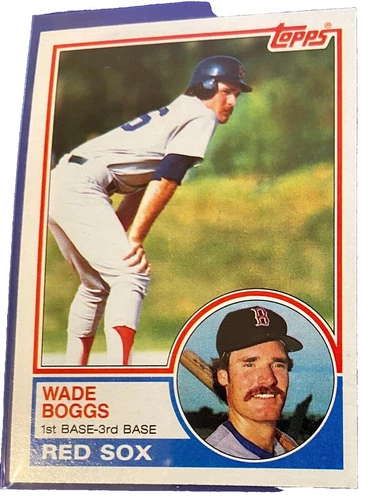 Topps Wade Boggs Baseball Sports Trading Card Singles Rookie