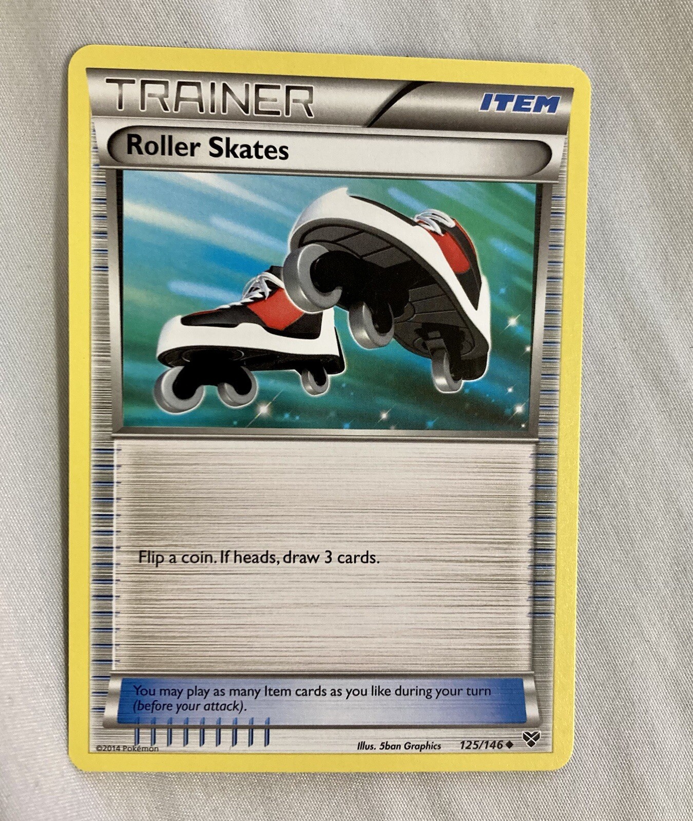 Roller Skates Pokemon XY Phantom Forces Trainer Item Card 103/119