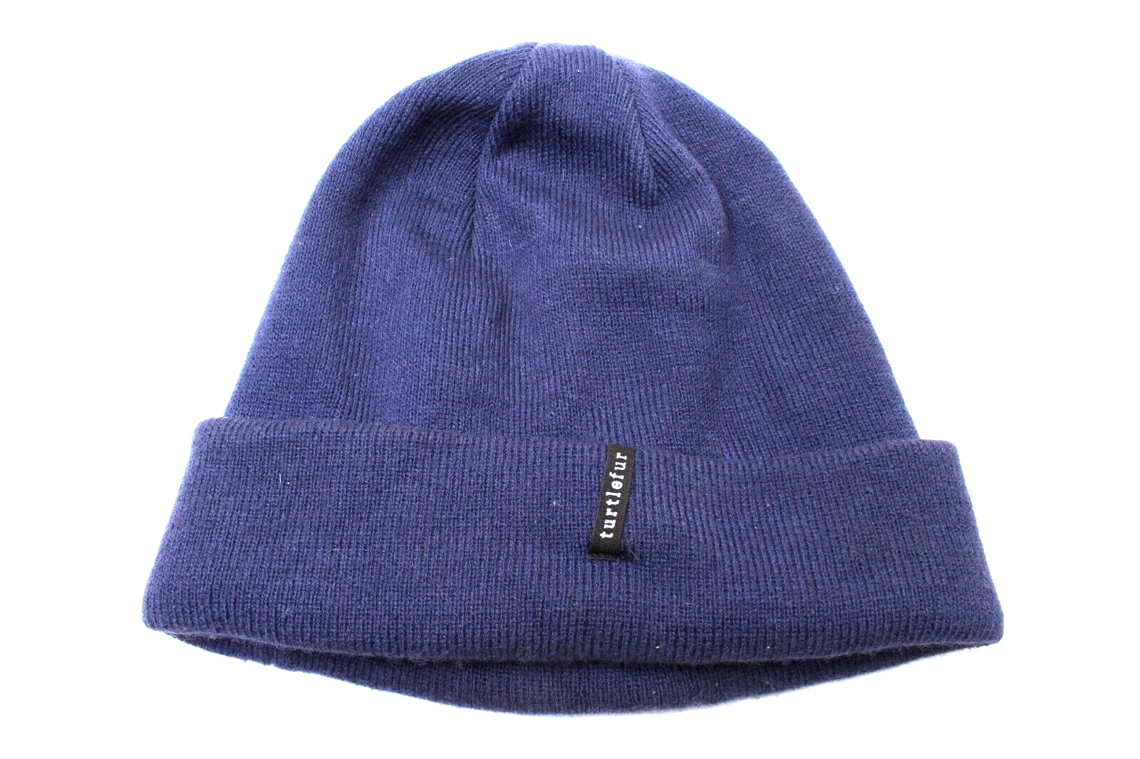 Turtle Fur Blue Adult Acrylic Beanie Hat Cap - Pre Owned - One Size