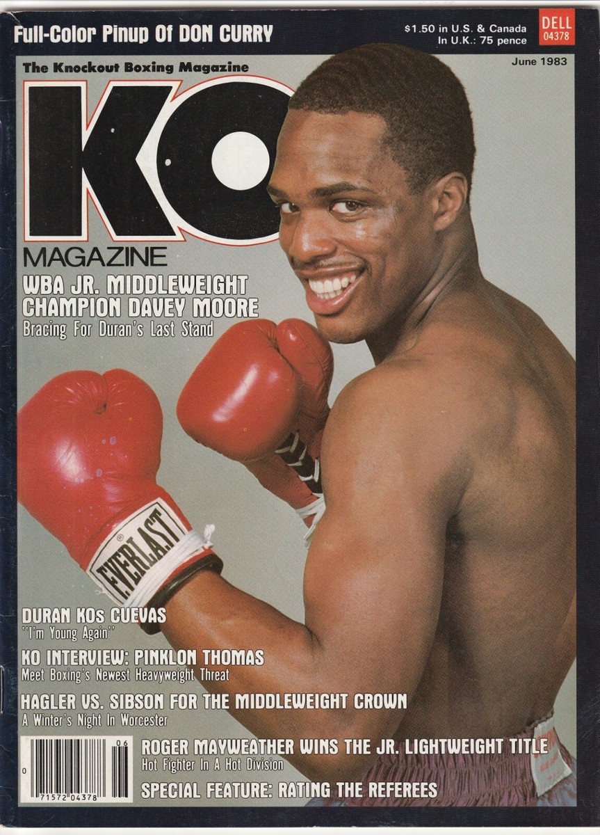 KO MAGAZINE DAVEY MOORE BOXING HOFer COVER JUNE 1983 | eBay