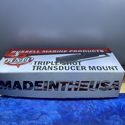 Lawrence Triple Shot Transducer Mount By Russell Marine TS-08 New Motorguide X5