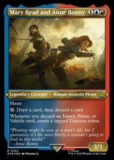 Mint/Near-Mint, English - 1 x MTG Mary Read and Anne Bonny - Foil Etched Univers
