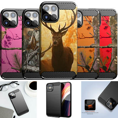 For [iPhone 12 Pro Max ][Flex TPU Fiber SET4] Shockproof Slim Flexible Case