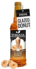 Syruvia Glazed Donut Syrup 25.4 fl oz, Perfect for Drinks & More