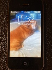 Apple iPhone 4 - 16GB - Black A1349 CDMA Good Condition Charges