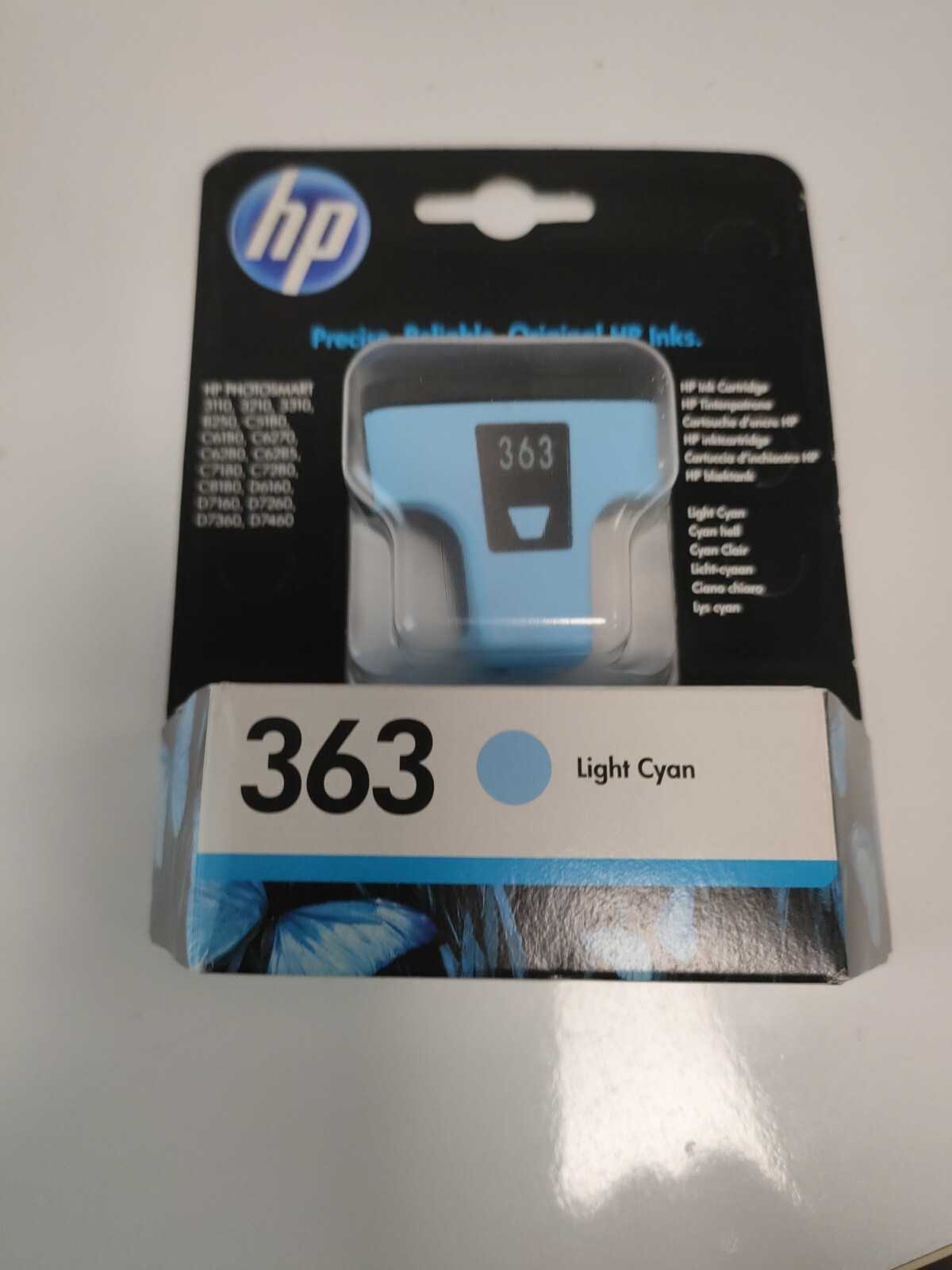 HP 363 Original Light Cyan Ink Cartridge for Photosmart 3110/3210 Printers [2020 Model]-image