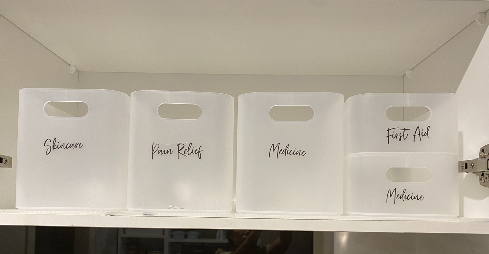 5 Boxes medicine organiser storage boxes . Medicine Organizer