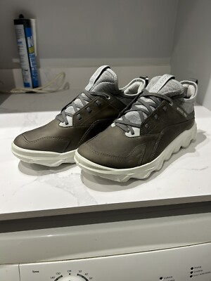 NEU Ecco MX W Damenschuhe Oil Nubuck in Stahlfarbe UK4,5