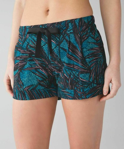 Shorts Palm Lace Tofino Teal Black 