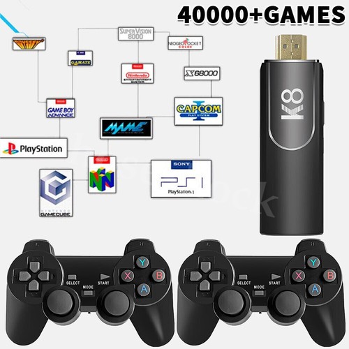 Built-in 64GB 40000+ Video Games 4K HDMI TV Game Stick Console Wireless Gamepad - Picture 4 of 17