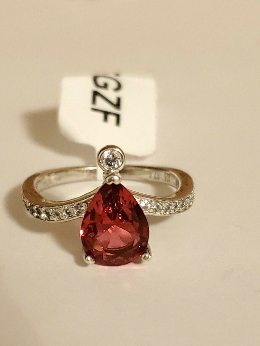 Charmed Aroma sterling silver ring size pear teardrop NWT