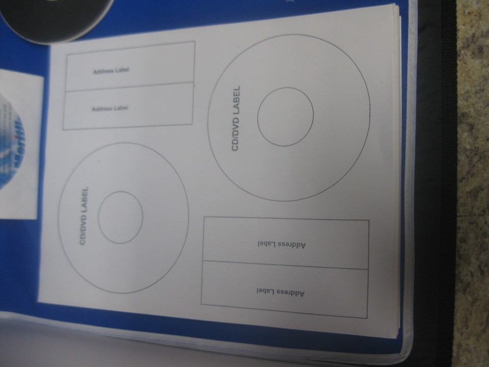 Meritline EZ Label Pro CD/DVD Labeling Kit Software & New Pkg. of CD