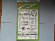 HERO ARTS RUBBER STAMPS CLEAR HAPPINESS MESSAGES NEW SET price reduced last one
