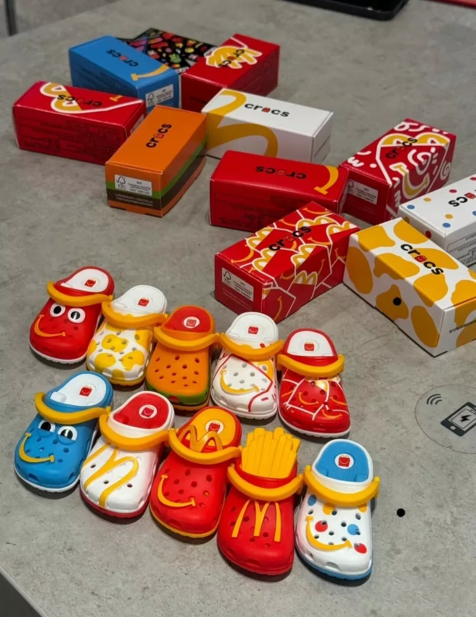 2024 McDonald's Mini Crocs Keychain Happy Meal Toys