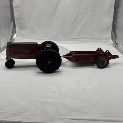 Vintage Lansing Slik Aluminum Toy Tractor 9804 For Parts Or Restoration 