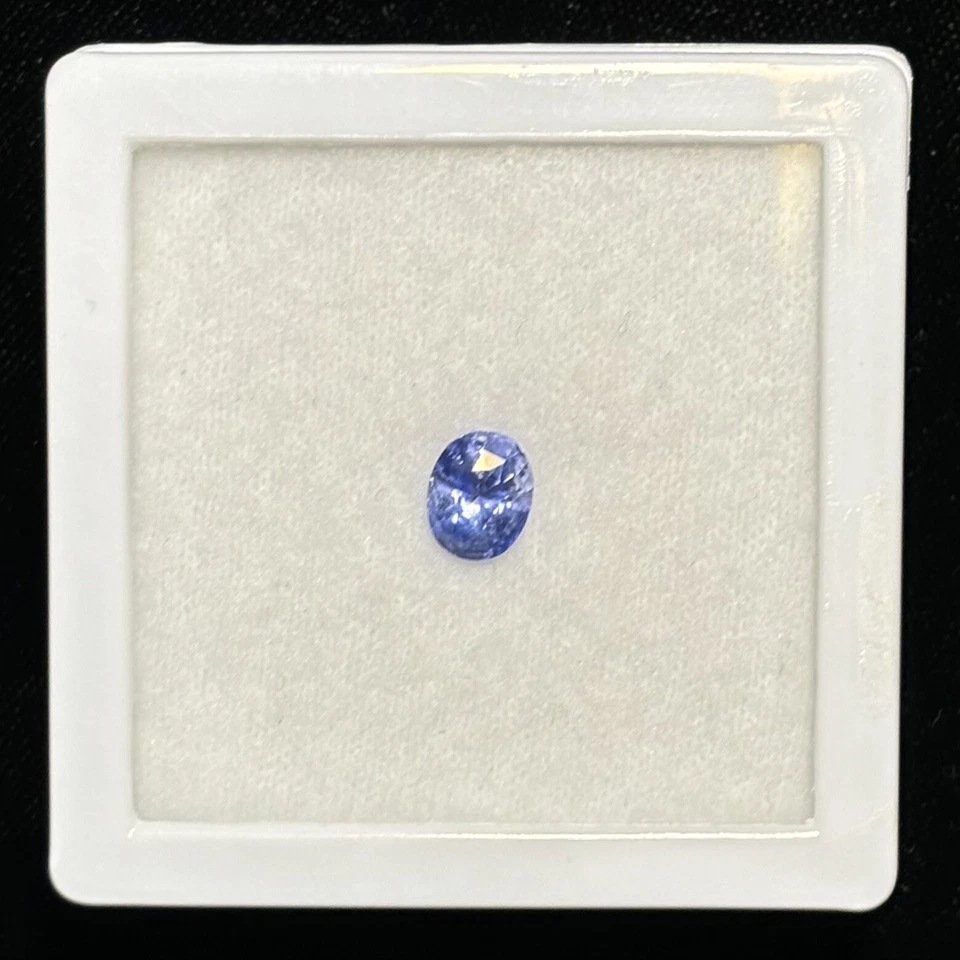Blue Sapphire Gemstone Natural 2.21 Carat Genuine Loose Ceylon Gem 7x6mm Oval - Image 4 of 4