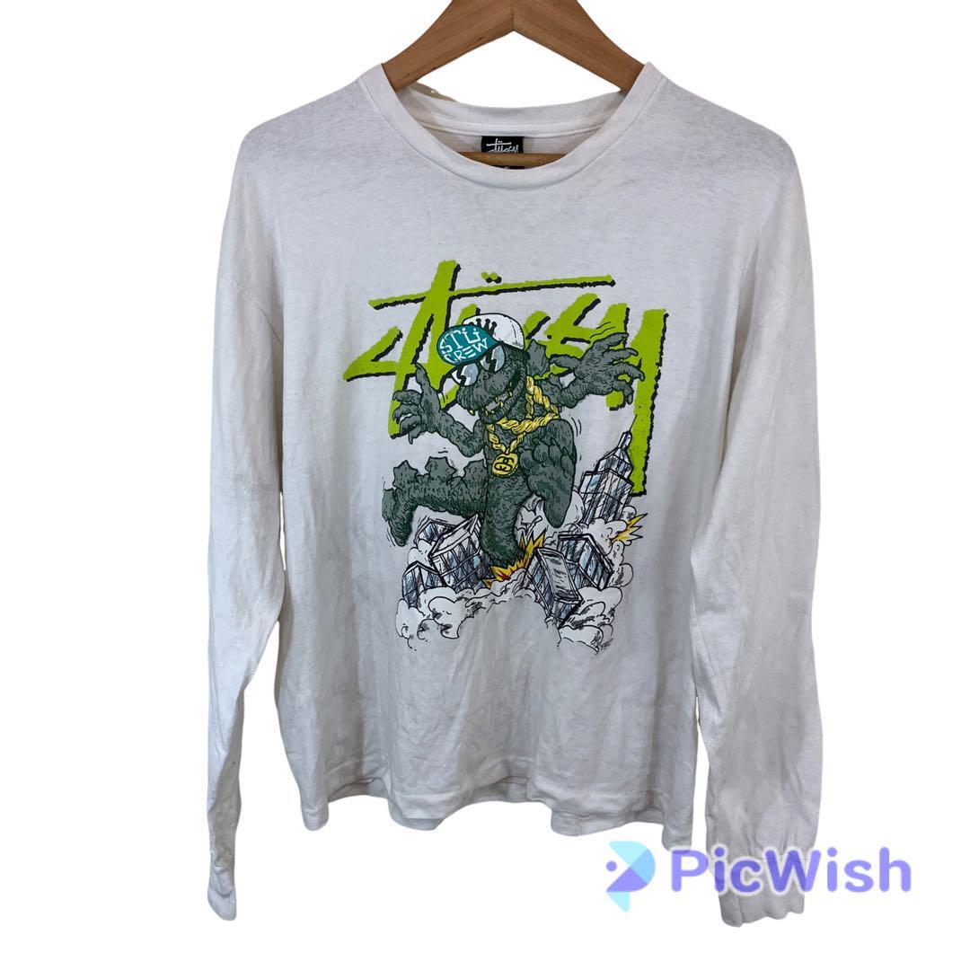 STUSSY - GODZILLA VINTAGE Tシャツ  チビT Vintage Stussy Godzilla Shirt - TokoPyramid