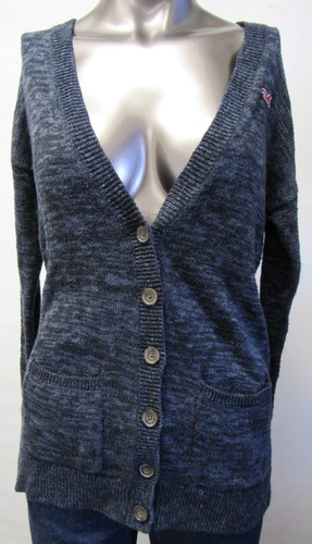 Hollister,Neuwertig,Damen,Strickjacke,Blau,XS(USA),Gr.36(fällt sehr groß aus) - Bild 2 von 4