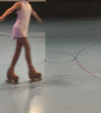 Riedell 111W Angel skates with Giotto whells and bearings size 2