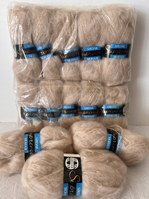 Sirdar Supreme Mohair Yarn 13 Skein 650g Champagne Tan Made In England UK