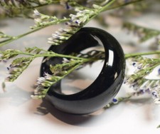 Video Certified Black Green 100 A JADE Jadeite Circle RING USA 7.5       504431