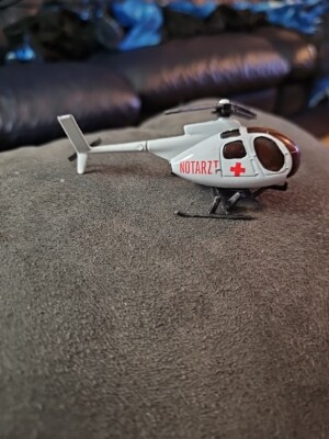 Unbranded Die Cast Helicopter Notarzt Damaged