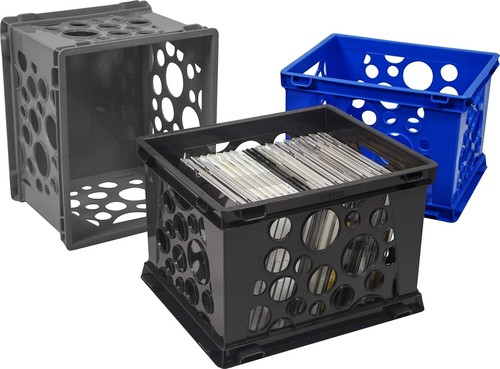 Assorted Mini Storage Crates - Lightweight, Stackable & Impact-Resistant Bins - Picture 5 of 7