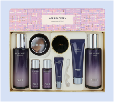Ohui Age Recovery Set of 3 Gift Set Anti-aging Moisture Elasticity