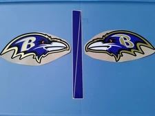 Ravens full size football helmet decals set