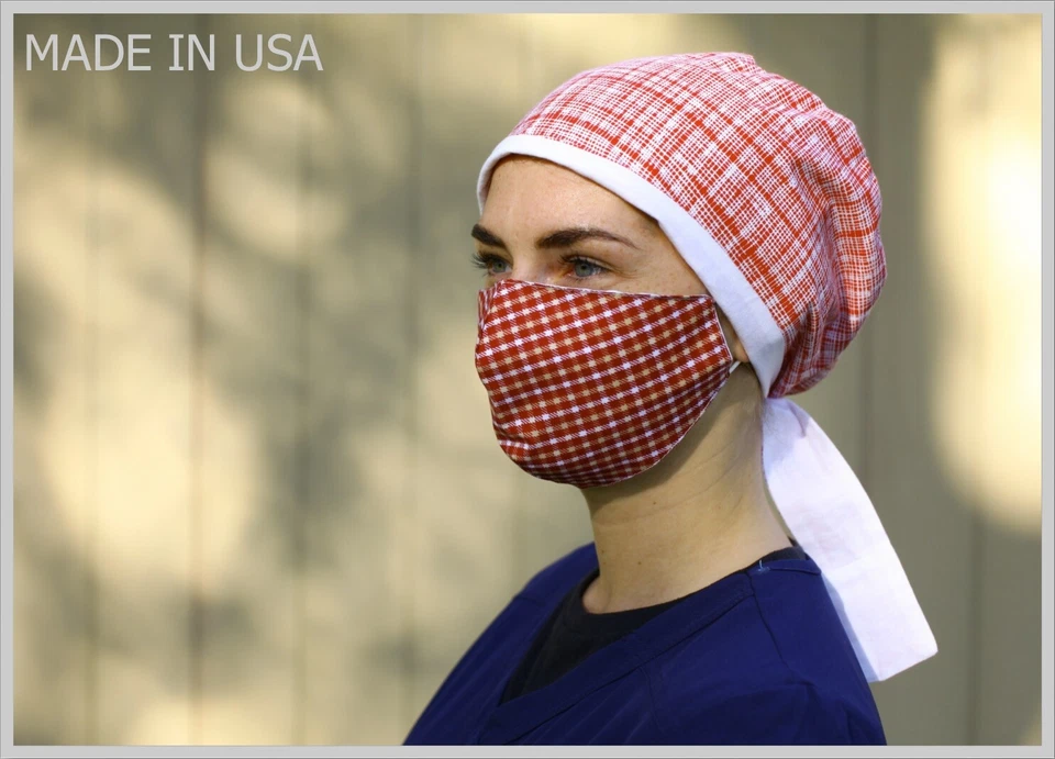 Mascarilla facial suave ~ Alambre para nariz ~ Doble tela lavable con bolsillo de filtro Algodón Foto 2 de 4